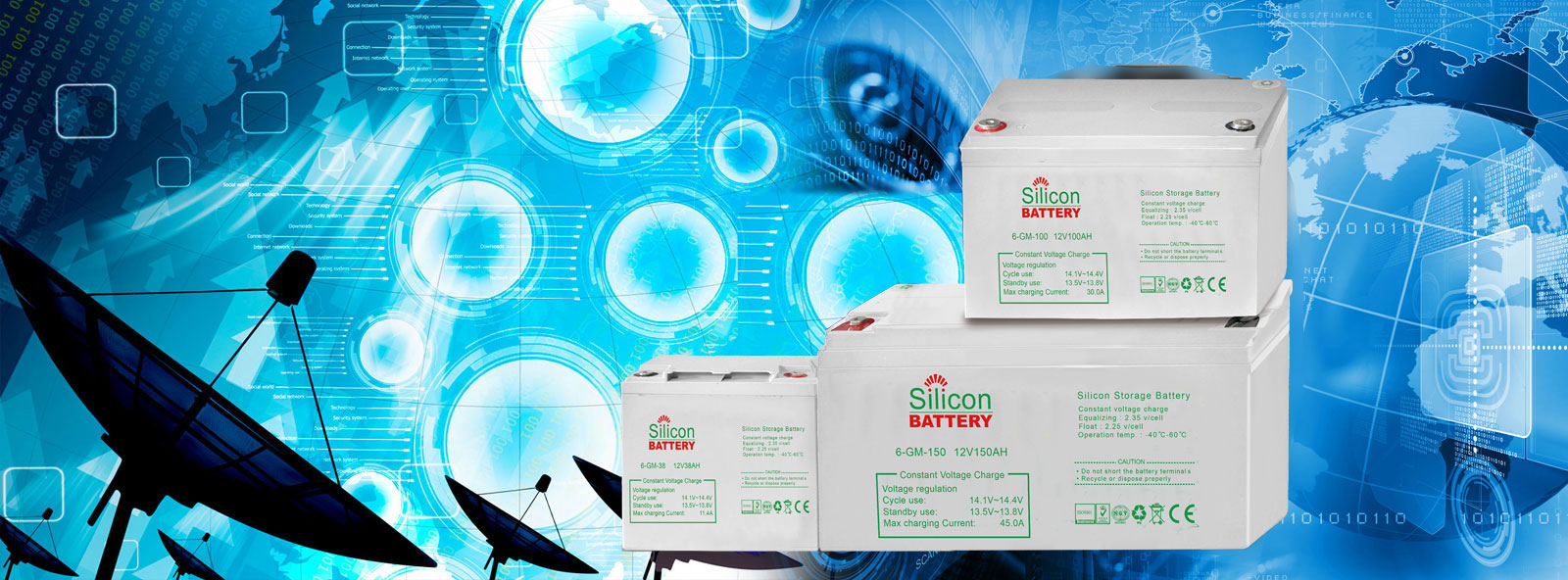 12V Storage Silicon Battery
